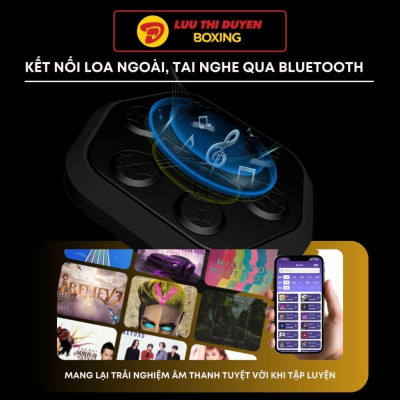 Máy đấm boxing theo nhạc Lừu Thị Duyên Boxing - Cảm biến âm nhạc - Phiên bản Premium