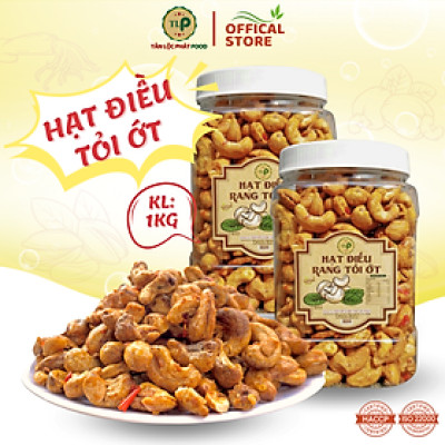 HẠT ĐIỀU RANG TỎI ỚT TÂN LỘC PHÁT COMBO 1KG- MỖI HŨ 500G