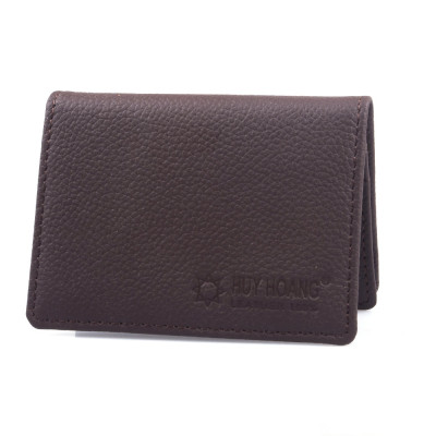 HJ9101-02-03 - Ví đựng namcard da bò Huy Hoàng màu da, đen, nâu