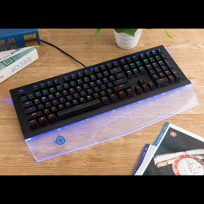 Bàn phím chơi game chống nước cơ học MAGIC-REFINER MK8 Đèn nền RGB có dây có thể chuyển đổi 108 phím