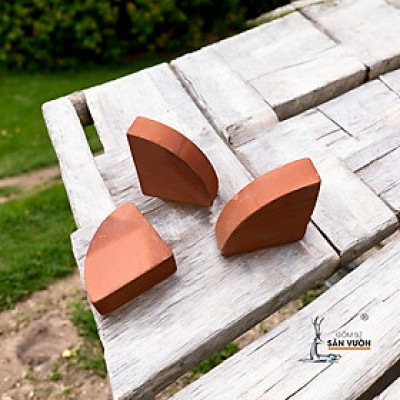 Bộ 3 Viên Kê Chậu Pot Feet Gốm Đất Nung Hình Tam Giác