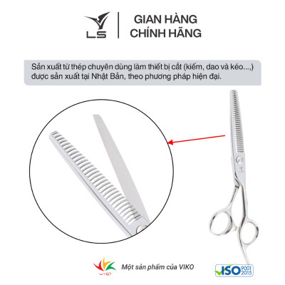 Kéo tỉa tóc LS quai offset vênh đỡ ngón cố định TB130