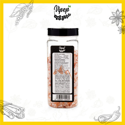 Muối Hồng Himalaya Nguyên Hạt Vipep Hũ Nhựa 500g - Gia vị Vipep