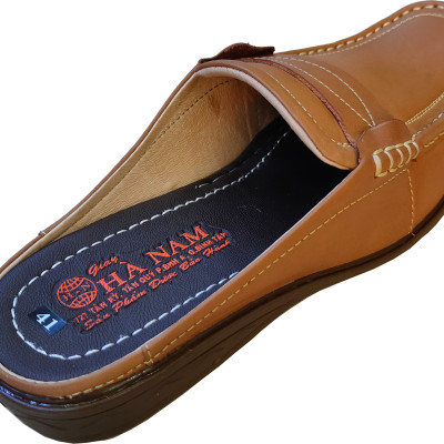 Dép Bít Mũi Nam Da Bò Thật HÀ NAM Cao Cấp GSB2032