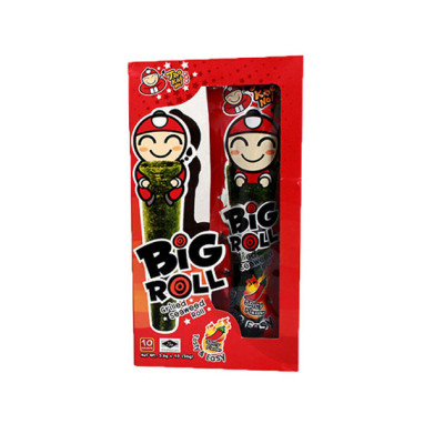 Hộp 6 gói Snack rong biển Tao Kae Noi Big Roll vị cay (3,6g)