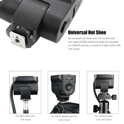 Đầu Nối Dà EC200 Portable 1,85m cho Godox AD200 / AD200 Pro Pin