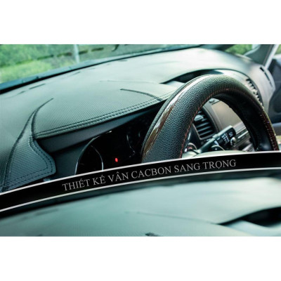 Thảm Taplo Xe Hyundai STARGAZER 2022-2023 loại da dày cao cấp 3 lớp chống trượt Da Carbon đen