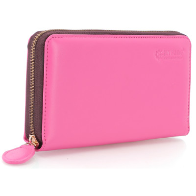 HJ3145-46-47-57 - Bóp nữ Huy Hoàng cao cấp 1 khóa màu cam, hồng, xanh dương, vàng