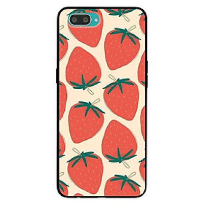 Ốp lưng dành cho Oppo A3s - Realme C1 - A12e - Realme 2 mẫu Họa Tiết Dâu Đỏ