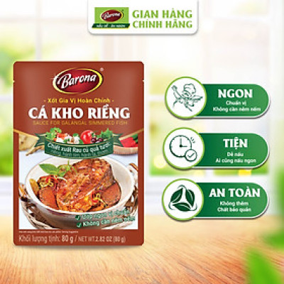 Xốt Gia Vị Hoàn Chỉnh Barona - Kho Riềng 80g