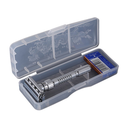 Bộ dao cạo râu cầm tay 3000S, kẹp hình bướm, chỉnh độ sắc 9 cấp + 5 lưỡi dao và hộp đựng