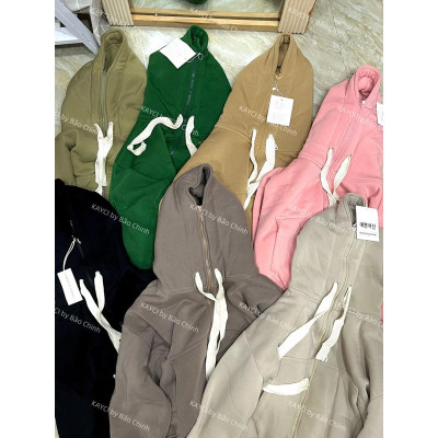 Áo khoác nỉ Xỏ Ngón Dáng Lửng Khoá Kéo Cao 7 Màu Trơn Basic Cao Cấp Chuẩn Loại 1 Chất Dày đẹp thời trang-A2061