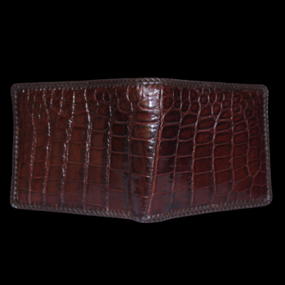 Ví nam da cá sấu đan viền bụng nhiều màu HJ92254-2711-2712-2713-2715 