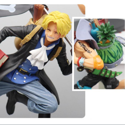 Mô Hình Bộ 3 Luffy Sabo ACE Siêu Cute 19-21Cm Mô hình One Piece Cao Cấp, Figure Mô Hình Anmie One Piece Luffy Vua Hải Tặ