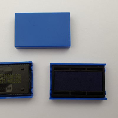 Thẻ mực Con Dấu ngày tháng Pet-400 màu xanh