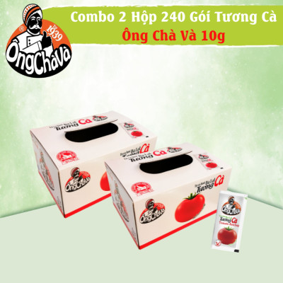 Combo 2 Hộp 240 Gói Tương Cà Ông Chà Và 10gr (Tomato Ketchup)