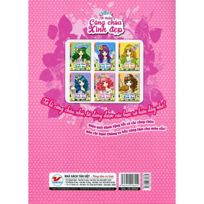 Sách Tô Màu Công Chúa Xinh Đẹp Công Chúa Đáng Yêu - Tân Việt Books