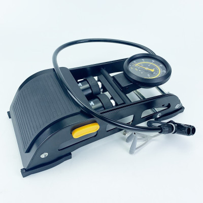 Bơm xe máy KIO-02 Phiên bản Xanh - Bơm xe đạp chân - Bơm đạp chân 2 ống đa năng - Bơm hơi đạp chân mini Xe Đạp, Xe Máy, Xe Ô tô, Xe Hơi Đa Năng Dễ Dàng Xếp Gọn thân hợp kim siêu bền, hỗ trợ cả van Mỹ và van Pháp Thương hiệu KIOTOOL