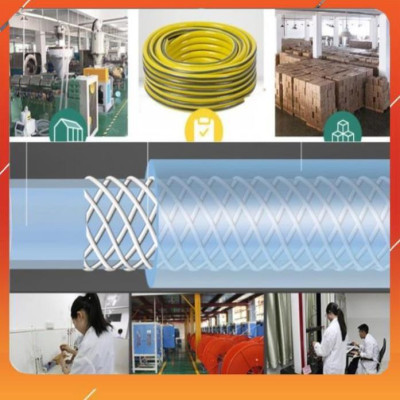 Vòi Xịt️Evoucher Bộ dây vòi xịt nước rửa xe, tưới cây , tăng áp 3 lần, loại 7m, 10m 206701-2 đầu đồng, cút đồng