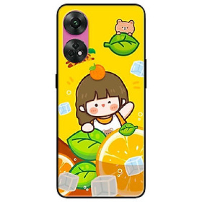 Ốp lưng dành cho Oppo Reno 8T 4G - Reno 8T 5G - Reno 10 5G - Reno 10 Pro 5G - Cô Gái Cam - Hàng Chính Hãng