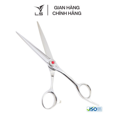 Kéo cắt tóc LS lưỡi thẳng quai offset vênh đỡ ngón cố định FA43/6.0