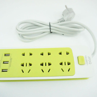 Ổ Điện Đa Năng Chống Giật 3 Cổng USB và 6 Ổ Cắm Thông Minh- Tiện Lợi-An Toàn- Hàng Loại 1-Chính Hãng MINIINN