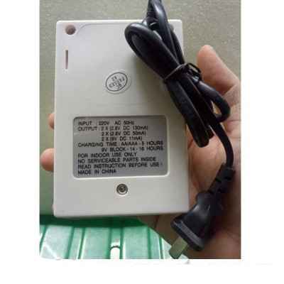 Bộ sạc pin đa năng Jiabao A-612, sạc pin AA, AAA,pin vuông 9V