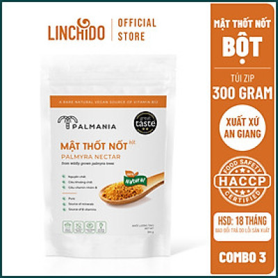 [ COMBO 3 GÓI ] Mật thốt nốt bột PALMANIA | Nguyên Chất, Tự Nhiên (300 GRAM)