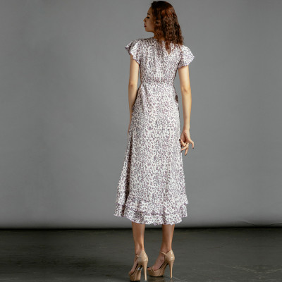 Đầm Midi Đầm Dài Đầm Đắp Vạt DRE109 Thời trang thiết kế Hity