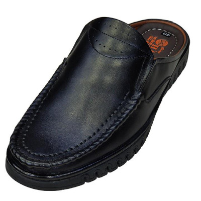 Dép Bít Mũi Nam Da Bò Thật TiTi ĐÔ Cao Cấp GSB2064d