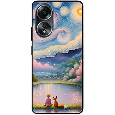 Ốp lưng cho Oppo A74 - A95 4G - A60 4G - A36 - A76 - A96 4G - Cậu Vàng Ngắm Hoàng Hôn - Hàng Chính Hãng