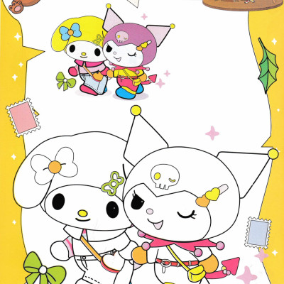 Combo Bé Tô Màu Capybara + Kuromi (HA) (Bộ 4 Cuốn)