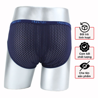 Quần lót nam lỗ lưới thông hơi xuất Nhật, quần sịp nam kháng khuẩn chất vải mềm mại, thấm hút và co giãn đa chiều
