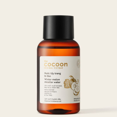 Nước tẩy trang bí đao cocoon 140ml  sạch bụi bẩn và dầu thừa da mụn thuần chay