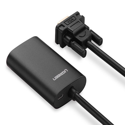 Bộ chuyển VGA đầu đực sang cổng HDMI đầu cái UGREEN MM110 40264 - Hàng chính hãng