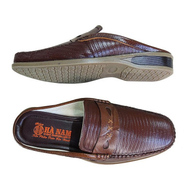 Dép Bít Mũi Nam Da Bò Thật TiTi ĐÔ Cao Cấp GSB20162