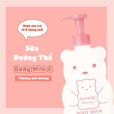 Sữa Dưỡng Thể Kissme Mommy Body Milk Cấp Ẩm Dành Cho Bé Từ 06 Tháng Tuổi Và Làn Da Nhạy Cảm (200G)