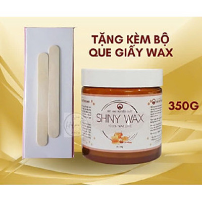 Sáp wax triệt lông shiny An Lành tặng kèm 40 giấy và que wax, sáp wax lông shiny ,wax lông Tẩy Lông