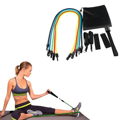Dây Đàn Hồi Tập Gym - Bộ 11 Dây Kéo Tập Thể Dục, Dây Cao Su Tập Gym, Dây Đàn Hồi Tập Thể Hình, Dây Đàn Hồi Tập Gym, Bộ Dây Tập Thể Lực 11 Món - Hàng chính hãng