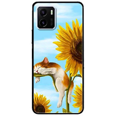 Ốp lưng dành cho Vivo V23 5G / S12 - Vivo Y15s / Y15A mẫu Mèo Ngủ Hoa