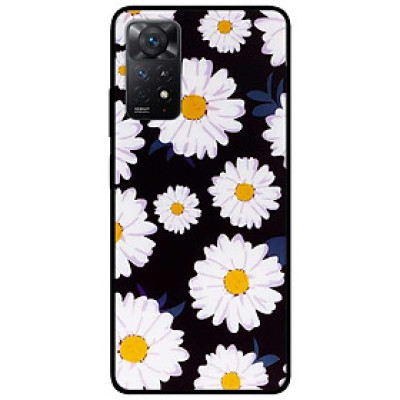 Ốp lưng dành cho Xiaomi Redmi Note 11 Pro 5G - Cúc Nhuỵ Vàng Nền Đen