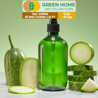 Hạt Giống Bí Đao Chanh Lai F1 GreenHome, Gói 0,2g~10 hạt, Siêu Trái, Nhiều Quả, Dễ Trồng Quanh Năm T42