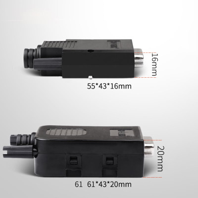 Đầu bấm cổng DB15 đực male bắt vít kèm vỏ ốp nhựa chân đồng HD-LINK YL-SCD-15M. HÀNG CHÍNH HÃNG