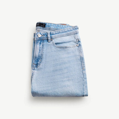 Quần denim nam dài xanh nhạt slim cropped - ROUTINE 10S25DPA005