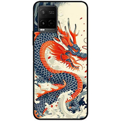 Ốp lưng cho Vivo Y12s - Y20 - Y20s - Y21 - Y21s - Y33s - Y33T - Rồng Xanh Trên Biển - Hàng Chính Hãng