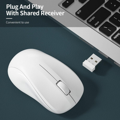 Bộ bàn phím tròn và chuột không dây BOW K610 2.4G