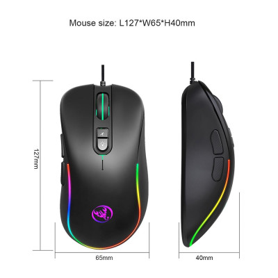 Tổ hợp bàn phím và chuột HXSJ J300 + V100  chơi game có thể lập trình ánh sáng RGB