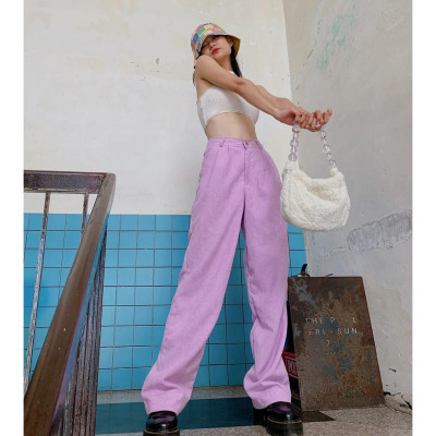 Quần Dài Nhung Tím TARTAN - Velvet Pant / Purple / Best Seller