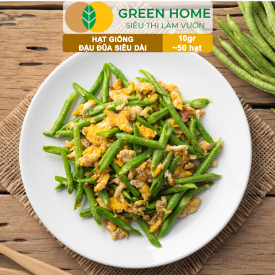 Hạt Giống Đậu Đũa Siêu Dài, Greenhome, Gói 10GR~50 hạt, Dễ Trồng Quanh Năm, Nảy Mầm Cao, T39