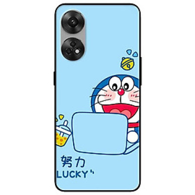 Ốp lưng cho Oppo Reno 2Z - 2F - Reno 6Z - Reno 7Z 5G - 8Z 5G - Reno 8T 4G - Reno 8T 5G - Mèo Lucky - Hàng Chính Hãng